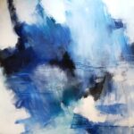 Anitta Jonas, abstract on canvas 150x150